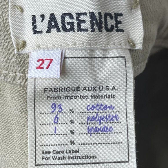 L’AGENCE | Sada Ankle Slim High Rise Jeans in Limestone NWOT - Picture 10 of 10